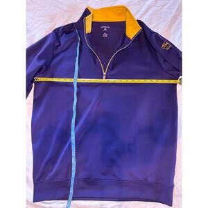 Minnesota Vikings Purple and Gold 1/4 Zip Pullover Antigua Mens Sweatshirt XL